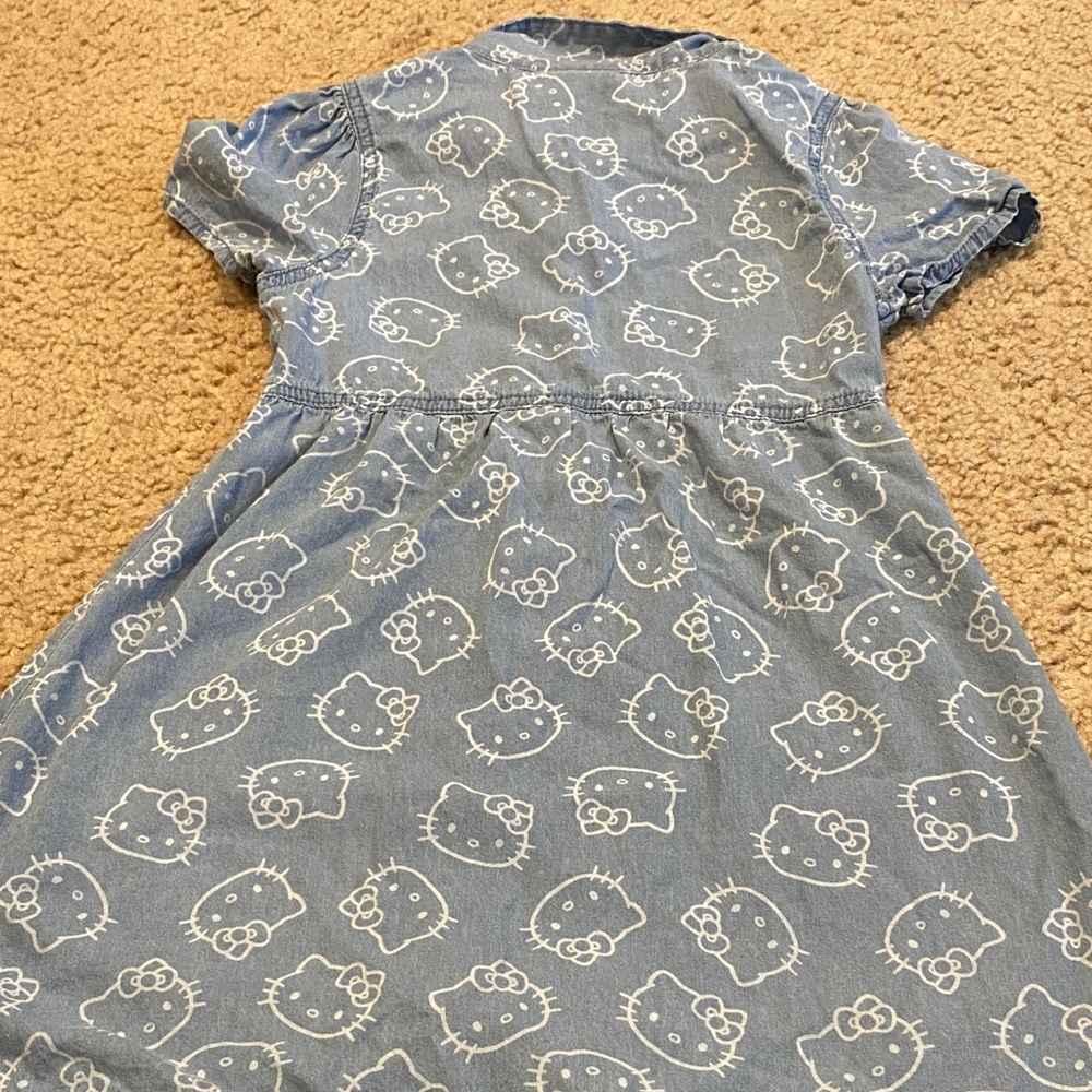 Hello Kitty Blue and White Casual Kids Dress - Picture 6 of 6